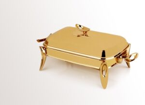 سوفله خوری رزلند مستطیل کوچک 1.6 لیتری مدل قایقی طلایی - Image 3