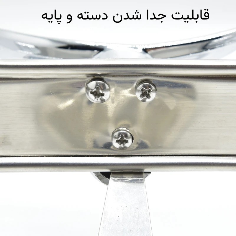 سوفله خوری رزلند مدل قایقی مجموعه 3 عددی استیل