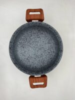 قابلمه چدن گرانیتی هاناتک سایز ۳۲ رنگ طوسی - Image 4