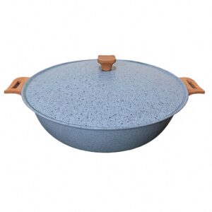 ماهیتابه چدن گرانیتی هاناتک سایز ۴۵ رنگ طوسی