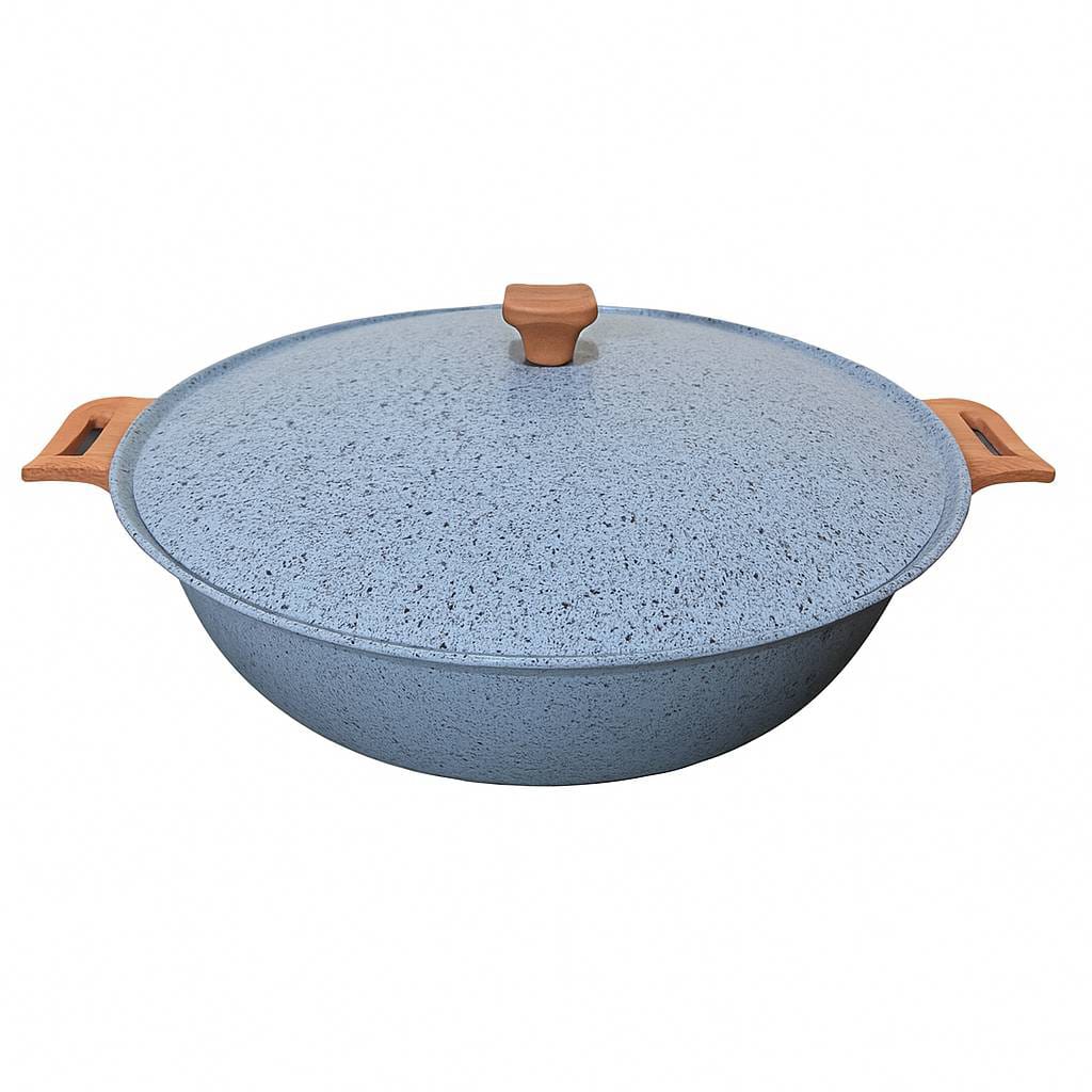 ماهیتابه چدن گرانیتی هاناتک سایز ۴۵ رنگ طوسی