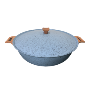 ماهیتابه چدن گرانیتی هاناتک سایز ۴۰ رنگ طوسی