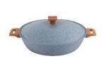 ماهیتابه چدن گرانیتی هاناتک سایز ۳۲ رنگ طوسی