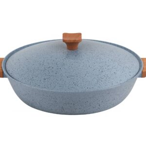 ماهیتابه چدن گرانیتی هاناتک سایز ۳۲ رنگ طوسی