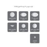سرویس چینی زرین 28 پارچه مدل ایتالیا اف طرح زرین - Image 5