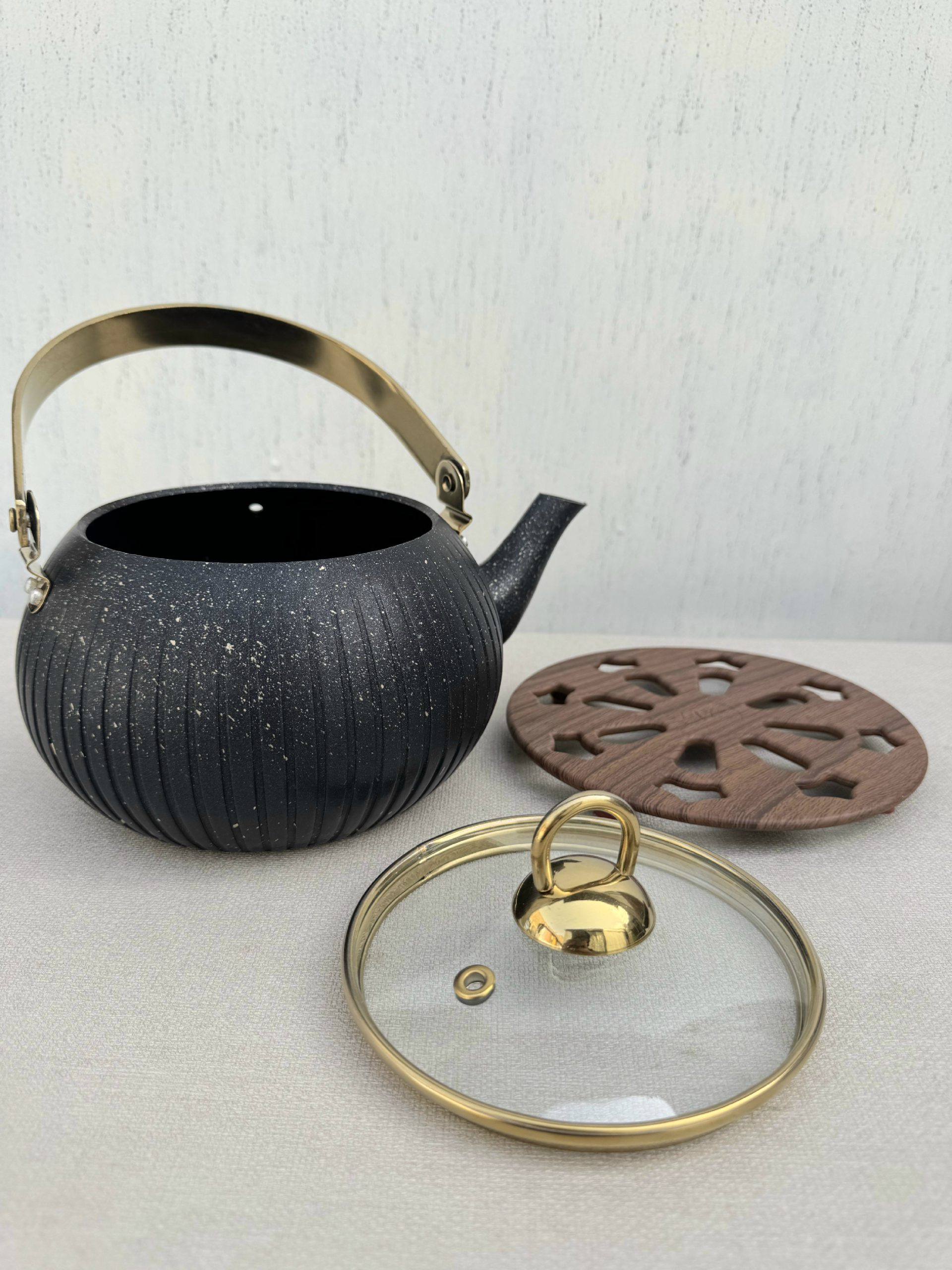 کتری تک اویز مدل سلین مشکی و کرم