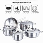 سرویس قابلمه 9 پارچه کرکماز مدل آلفا (Alfa) - Image 6