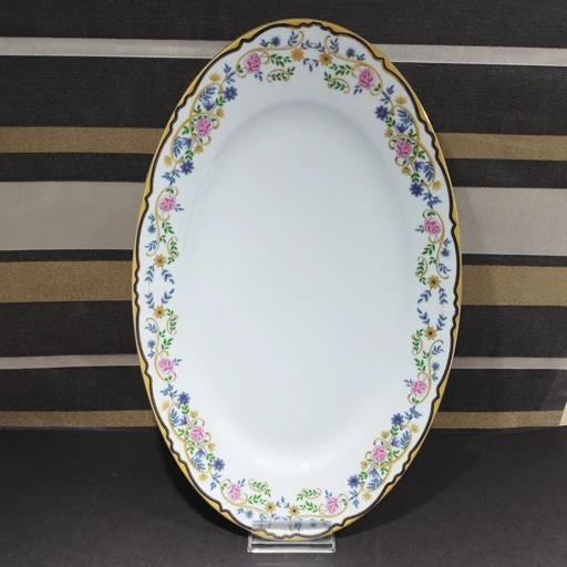 سرویس چینی زرین 28 پارچه مدل ایتالیا اف طرح گلستان درجه عالی