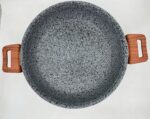 ماهیتابه چدن گرانیتی هاناتک سایز ۲۴ رنگ طوسی - Image 3