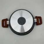 ماهیتابه چدن گرانیتی هاناتک سایز ۲۴ رنگ طوسی - Image 4