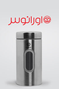 سرویس آشپزخانه اورانوس۱۷ پارچه مدل استوانه ای استیل خشدار با درب استیل - Image 2