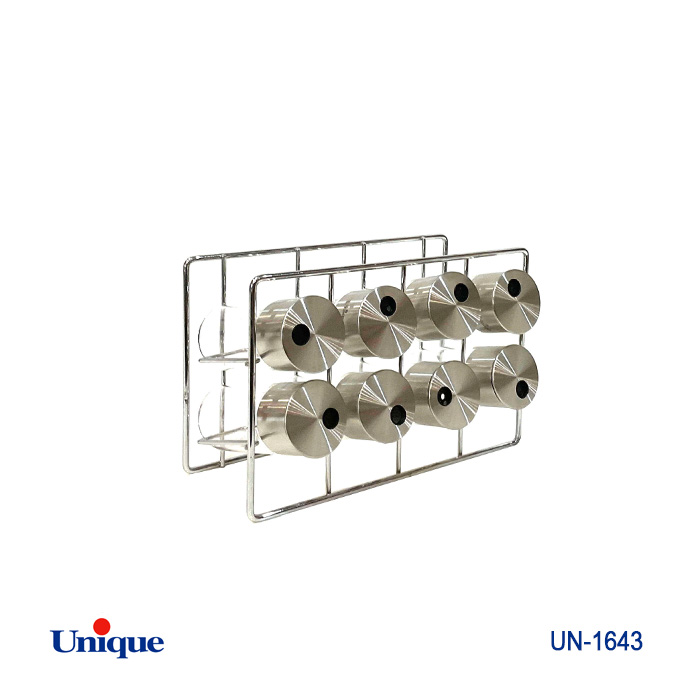 ست ادویه ۸ تایی شیشه گرد مکعب یونیک UN-1643 ست ادویه ۸ تایی شیشه گرد مکعب یونیک Unique کد UN-1643 - Image 1