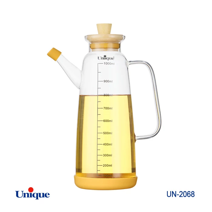 روغن ریز یونیک کد UN-2068 با درب بامبو روغن ریز 1000 میل درب بامبو یونیک UN-2068 - Image 1