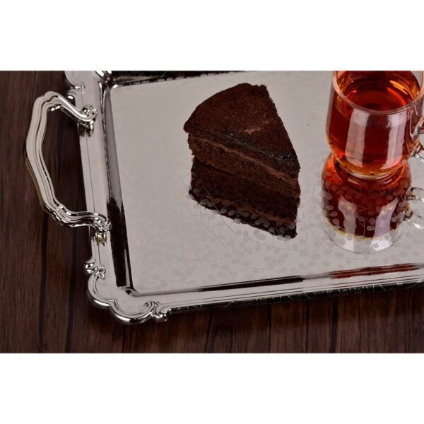 سینی استیل یک میل بدون پایه کوچک یونیک مدل UN-4027 - تصویر 2