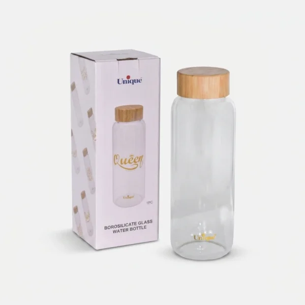 بطری آب متوسط درب چوبی یونیک UN-3058 - تصویر 4