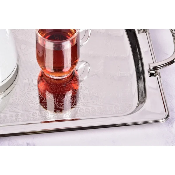 سینی استیل یک میل بدون پایه بزرگ یونیک مدل UN-4009 - تصویر 2