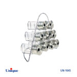 ست ادویه ۹تایی شیشه گرد هرمی یونیک Unique کد UN-1645