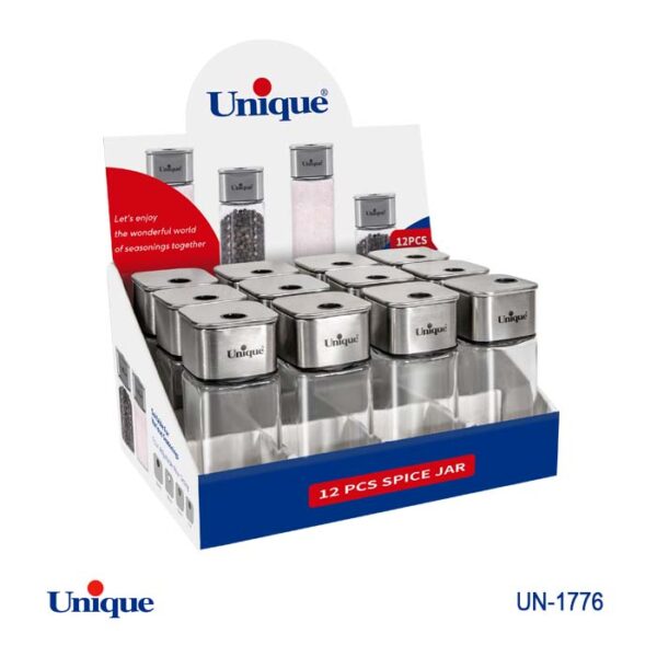 ادویه تک شیشه مربع یونیک Unique کد UN-1776 - Image 2