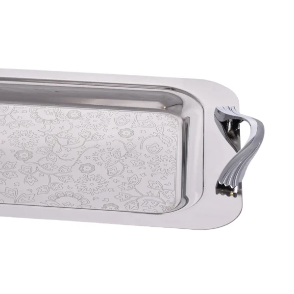 سینی براق استیل بدون پایه بزرگ یونیک مدل UN-4033 - تصویر 6
