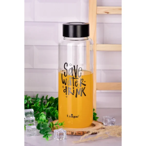 بطری آب متوسط درب مشکی یونیک UN-3064 - تصویر 2