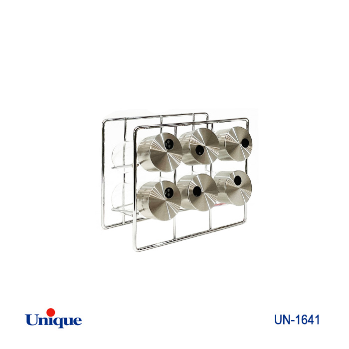 ست ادویه ۶ تایی شیشه گرد مکعب یونیک UN-1641 ست ادویه ۶ تایی شیشه گرد مکعب یونیک Unique کد UN-1641 - Image 1