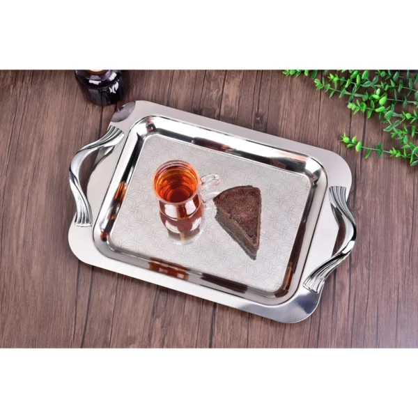 سینی دسته دار یونیک کد 05-4037 سایز 26×42 سانتی متر - تصویر 6
