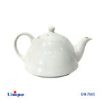 قوری چینی سفید (ساده) یونیک UN-7543