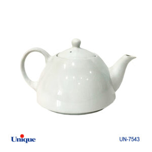 قوری چینی سفید (ساده) یونیک UN-7543