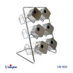ست ادویه درب استیل 6 عددی یونیک Unique کد UN-1633