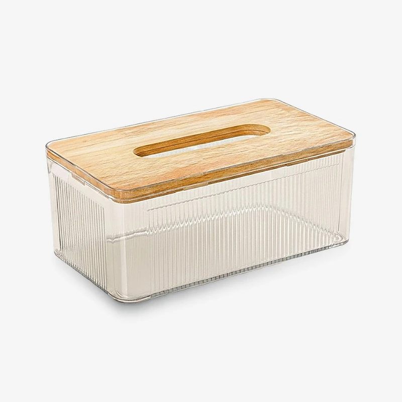 جای دستمال کاغذی لیمون مدل HS2372 با رویه چوبی جای دستمال کاغذی لیمون مدل رویه چوبی کد HS2372 - تصویر 1
