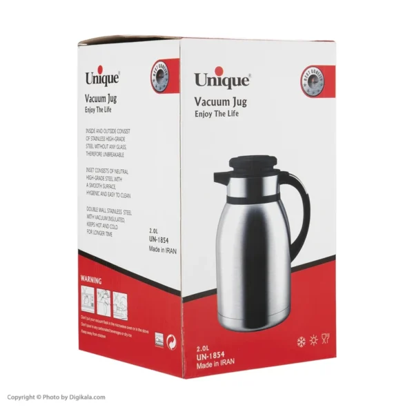 فلاسک استیل یونیک ۲ لیتری مدل UN-1854 - تصویر 3