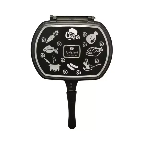 تابه رژیمی مستطیل راکلند مدل آلمانی با روکش گرانیتی و طراحی دوطرفه - تصویر 4