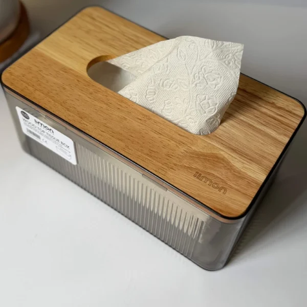جای دستمال کاغذی لیمون مدل رویه چوبی کد HS2372 - تصویر 8