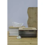 جای دستمال کاغذی لیمون مدل رویه چوبی کد HS2372 - تصویر 4